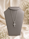 ✨White Gold 14k Diamond Cross Pendant Necklace✨