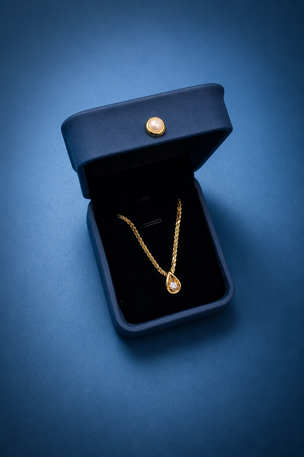 ✨ 14K Gold Serpentine Necklace with 0.25 ct Diamond Pendant ✨