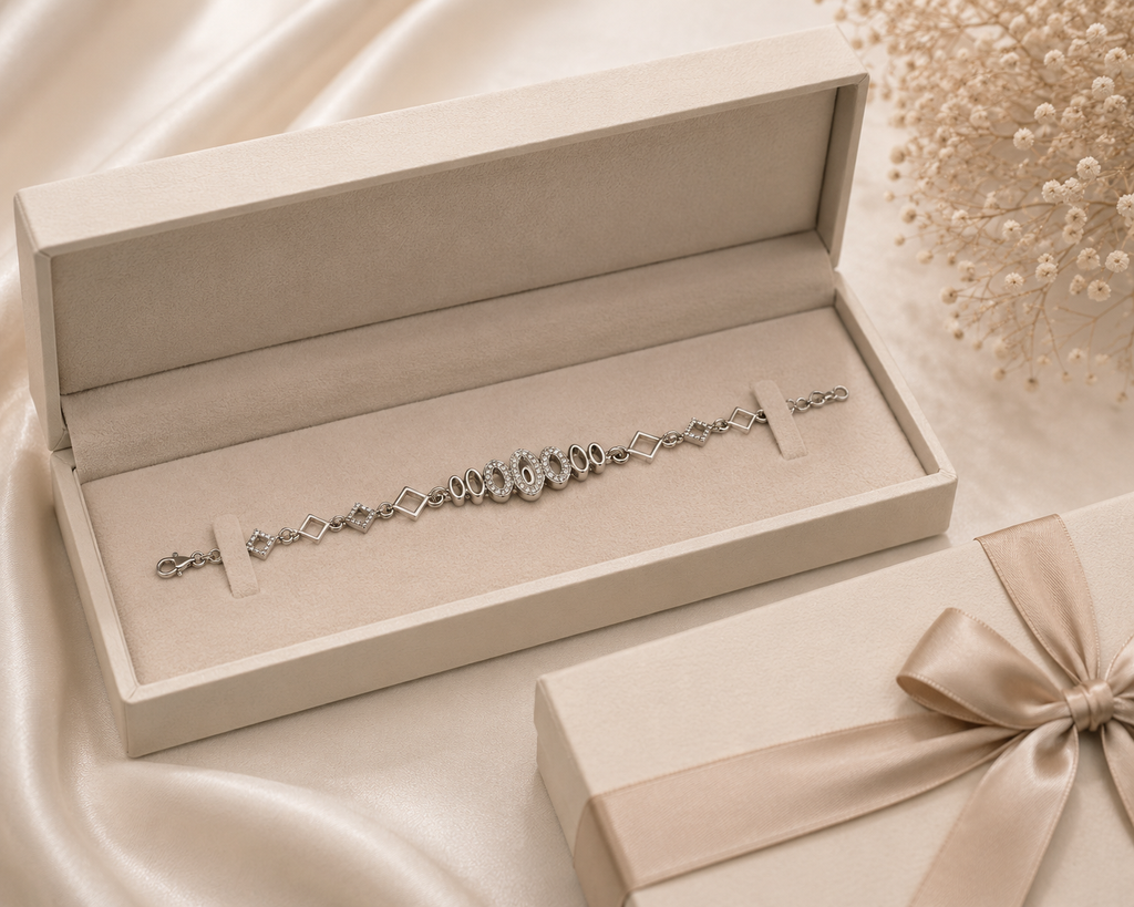 ✨ Sterling Silver 925 Geometric Zircon Bracelet ✨
