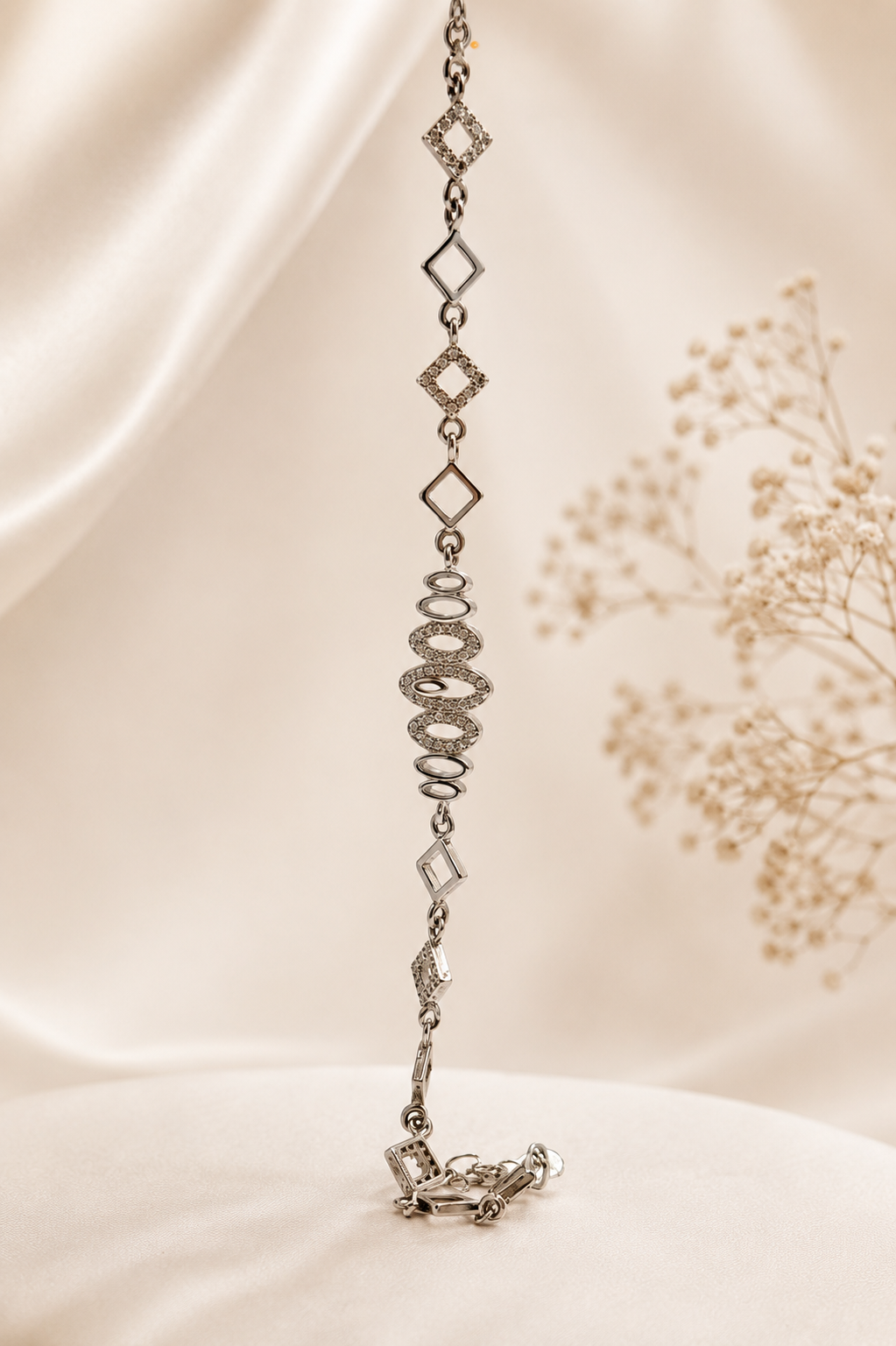 ✨ Sterling Silver 925 Geometric Zircon Bracelet ✨