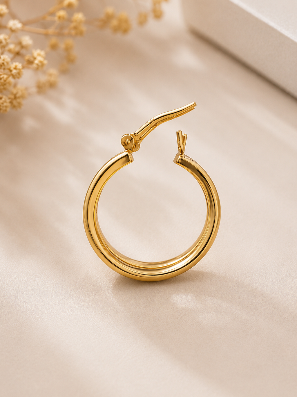 ✨Diamond Hoop Earrings Channel Set 14k Yellow Gold✨
