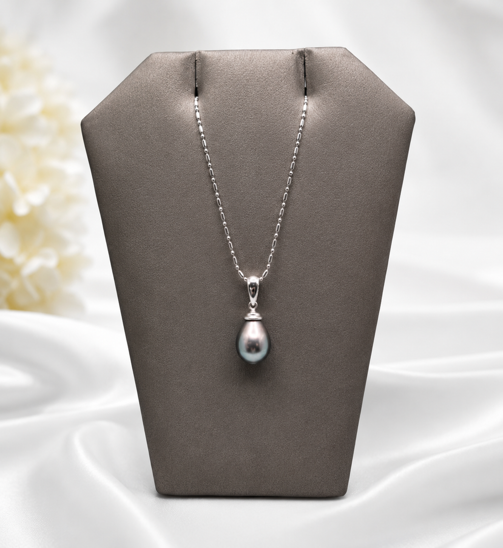 ✨ 14K White Gold Tahitian Pearl Pendant Necklace – Timeless Luxury & Elegance ✨