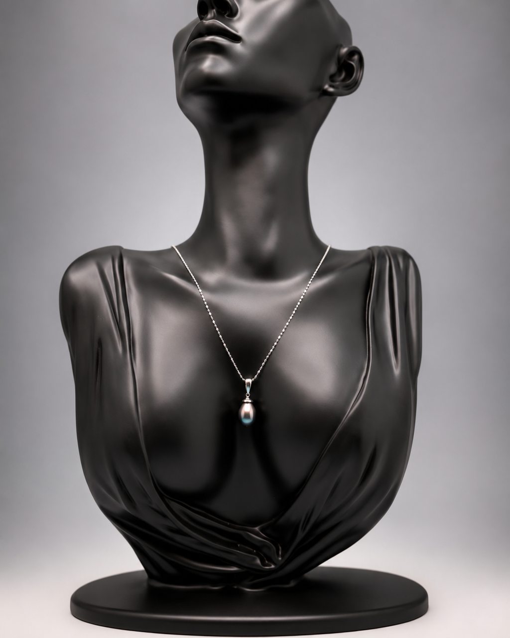 ✨ 14K White Gold Tahitian Pearl Pendant Necklace – Timeless Luxury & Elegance ✨