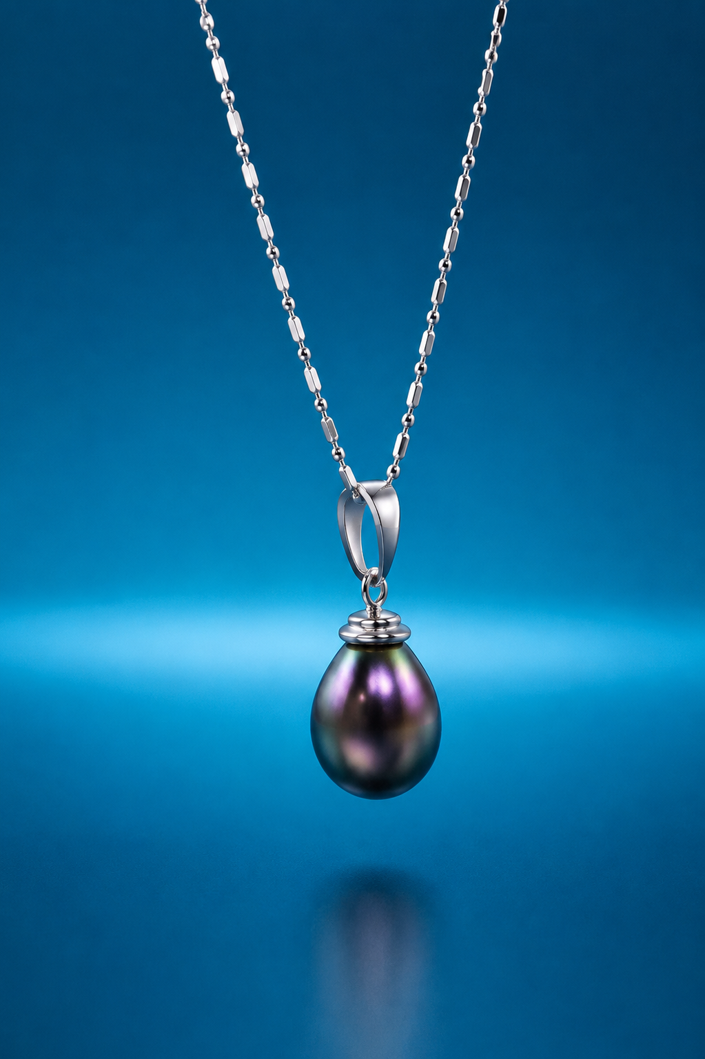 ✨ 14K White Gold Tahitian Pearl Pendant Necklace – Timeless Luxury & Elegance ✨