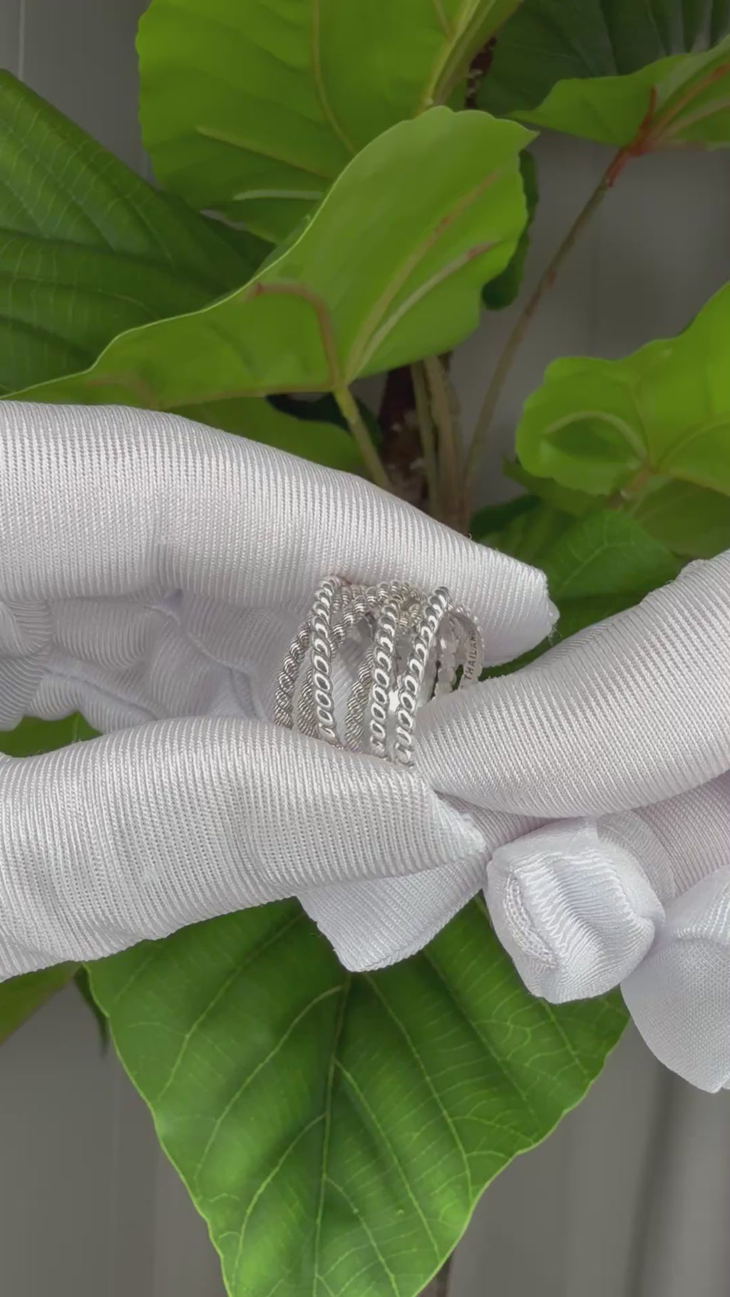✨Sterling Silver 925 Crossover Band Ring ✨